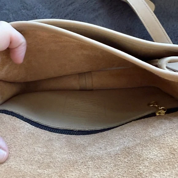 Vintage Coach 9850 Compartment Bag mystery color - Stone? - READ - Picture 13 of 16